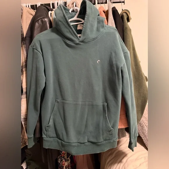 ZYIA Active Deep Green Hoodie PTP 21” L25” - Picture 2 of 4